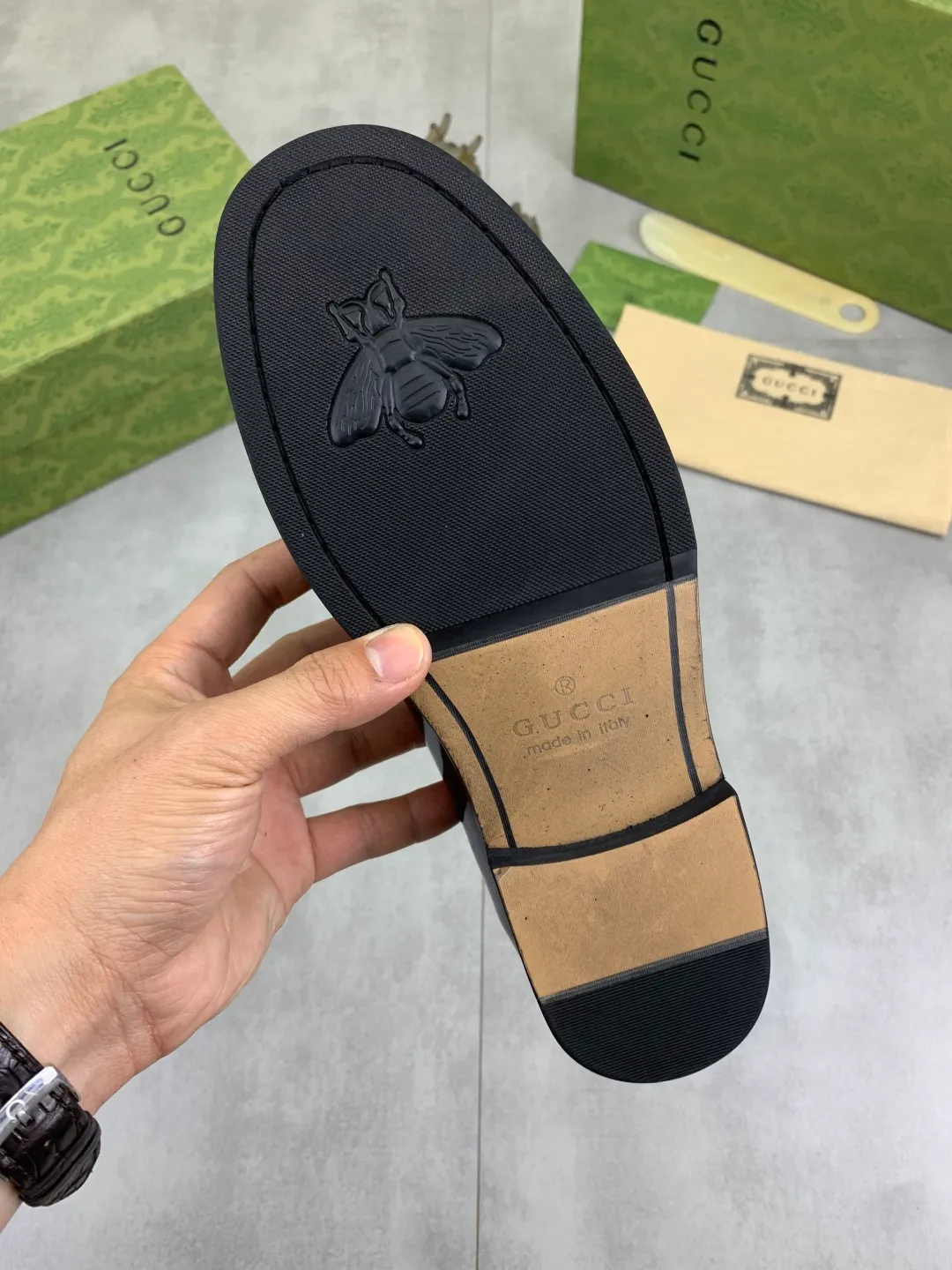 Men's men's shoes 💰P480 [New style] Water-dyed cowhide 💰💎💎💎 [Gucci] GUCCI high-end men's formal business leather shoes, original order 1:1 authentic goods! Original imported high-end open-edge beaded calfskin, original metal buckle, imported first-layer cowhide lining for feet, original outsole, men's shoe size: 38-45, 2️⃣ colors available